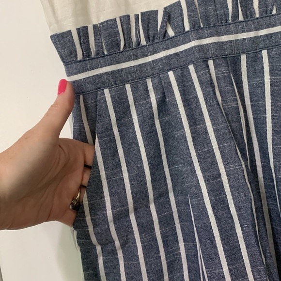 LYDELL Striped Jumpsuit with White Top small - Picture 6 of 7